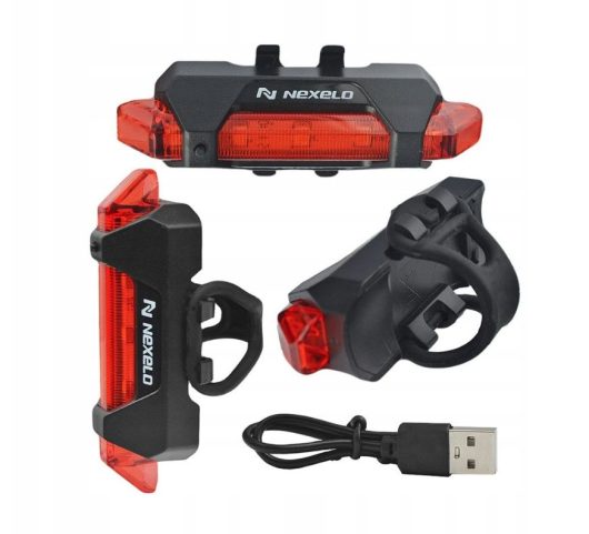 SVĚTLO NEXELO RUBY ZADNÍ 10LM 4 FUNKCE USB - Image 2