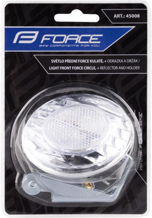 Přední světlo Force kulaté 7cm odrazka a držák 45008 - Image 2