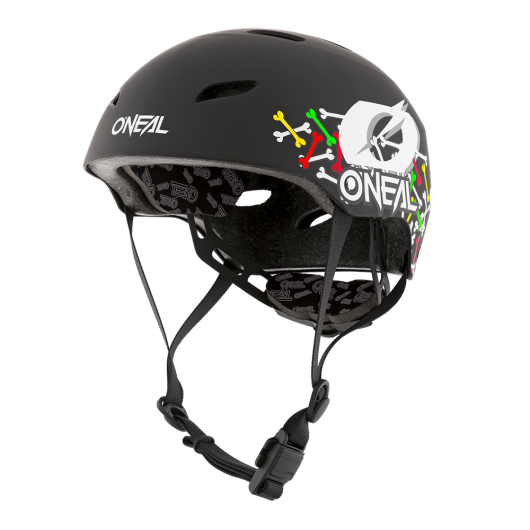 O'NEAL DIRT LID YOUTH HELMET SKULLS BLACK/MULTI - Image 2