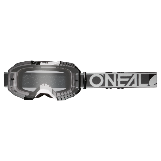 O'NEAL B-10 GOGGLE DUPLEX GRAY/WHITE/BLACK - CLEAR
